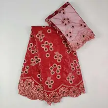 Новое поступление, бусы Африканский Базен riche ткань с вышивкой кружева/Базен riche платье Материал нигерийский WH03