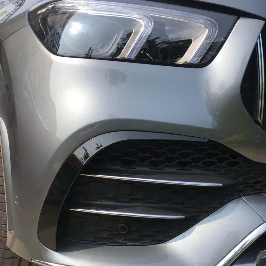 Подходит для Mercedes-Benz GLE авто аксессуары воздушный нож передний окруженный декоративной полосой ABS передняя головка карбоновый узор