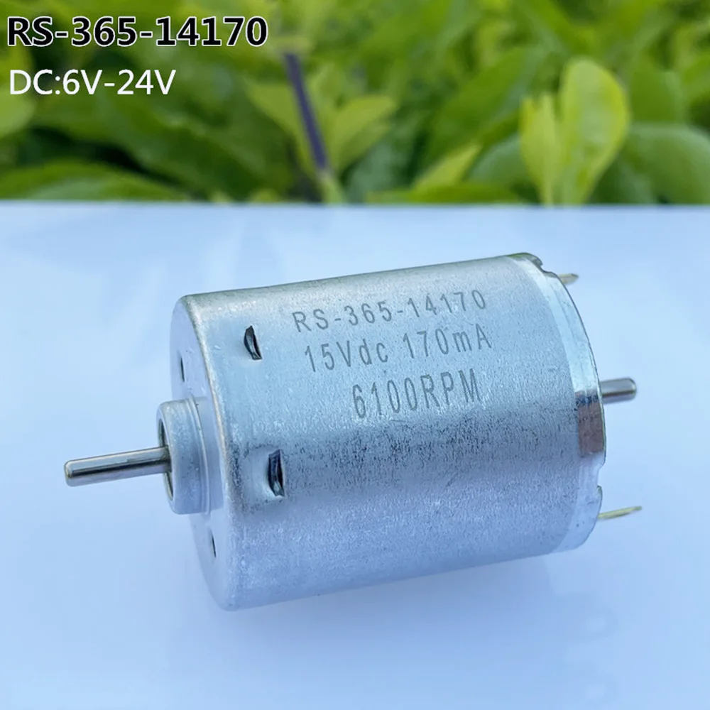 JOHNSON RS-365 Micro Carbon Brush DC Motor 34900 6V~24V 6000-25800RPM High Speed Engine for Heat Gun Hair Drier Long Life | Обустройство