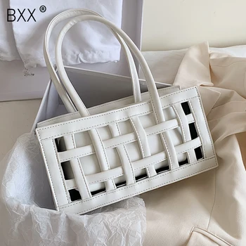 

[BXX] PU Leather Hollow Out Crossbody Bags For Women 2020 Fashion Shoulder Messenger Bag Lady Travel Handbags and Purses HL565