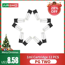 Распылитель 1 мл картридж Vape Pod 12 шт. многоразовый Pod для электронных сигарет Vape нержавеющая сталь Pyrex стекло литье 2.2ohm для JUUL