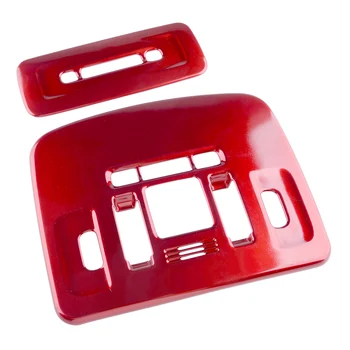 

1Set Red Front&Rear Reading Light Lamp Cover Trim Fit For Toyota Camry 2018 2019 2020