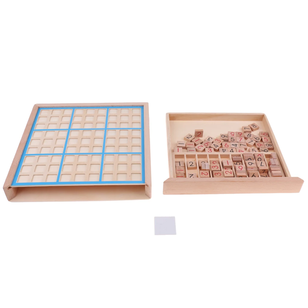 Деревянный номер игра-головоломка шахматы Sudoku математические Обучающие детские математические блоки игрушка с 100 пазлами подарок