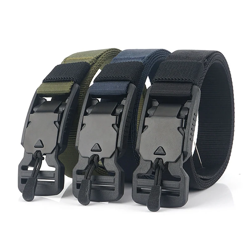 

Waist Belt Outdoor Quick Release Adjustable Nylon (Magnetic Tactical) Belts Waistband Accessories