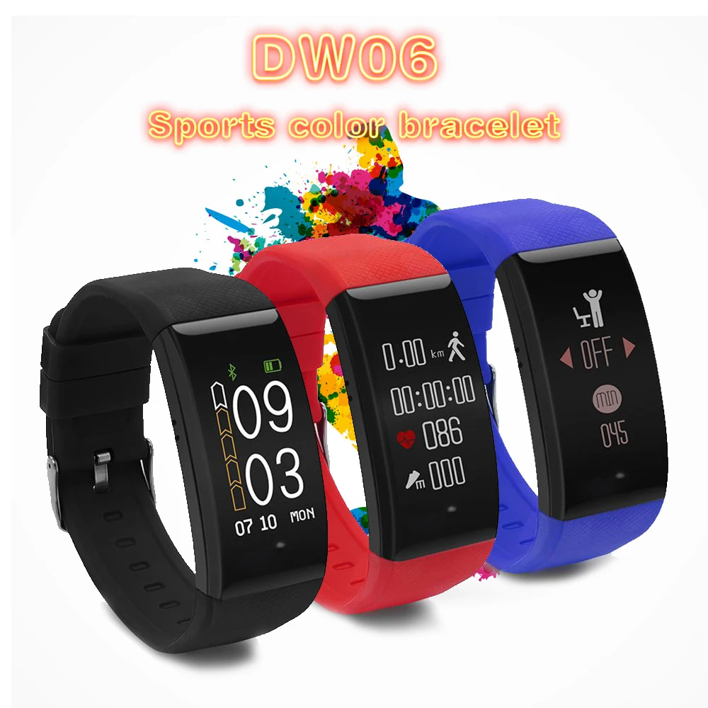 DW06 умный gps спортивный браслет водостойкий трекер фитнес-браслет пульсометр монитор кровяного давления дисплей высоты браслет часы