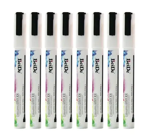 White Marker Pen White Liquid Chalk Pen For Glass Windows Chalkboard 10 pack white red blue dry erase chalk markers chalkboard markers erasable glass markers washable for office school supplies