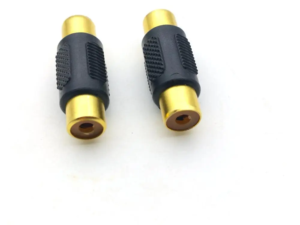 100 шт. Золотой RCA Phono муфта Женский аудио видео разъем|video connector|coupler |