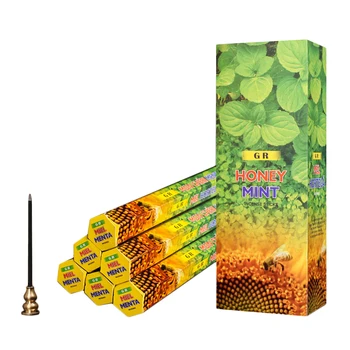

Natural Honey Mint Indian Incense Sticks Citronela Handmade Stick Incense Bulk Scents for Home Tearoom Aromatic 120Sticks/lot