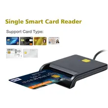 Leitor de cartão inteligente genuíno de wiisdatek usb para o cartão de banco ic/id emv leitor de cartão para windows 7 8 10 linux os USB-CCID iso 7816