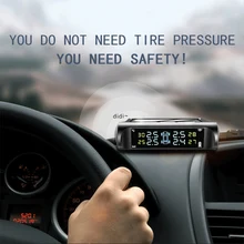 Система контроля давления в шинах, солнечная энергия, TPMS, беспроводной, 4 внешних датчика для автомобиля OE88