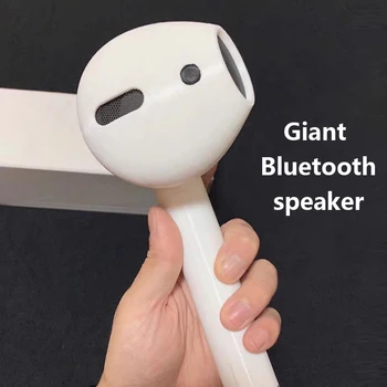 

2020 Bluetooth Earphone Giant Music Speaker Insert TF Card FM Radio Wireless Call Suppot U Disk Creativity Free Shipping Present