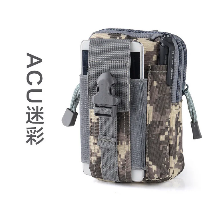 Спорт на открытом воздухе Molle тактический поясной пакет Утренние упражнения рюкзак водонепроницаемый телефон сумка носить кожаный ремень Мужской Бег портативный