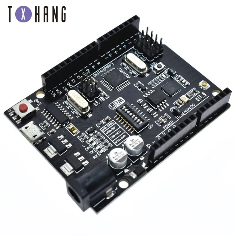 

UNO R3 + WiFi ATmega328P+ESP8266 (32Mb memory) USB-TTL CH340G For Arduino Uno NodeMCU WeMos ESP8266 One New Arrival