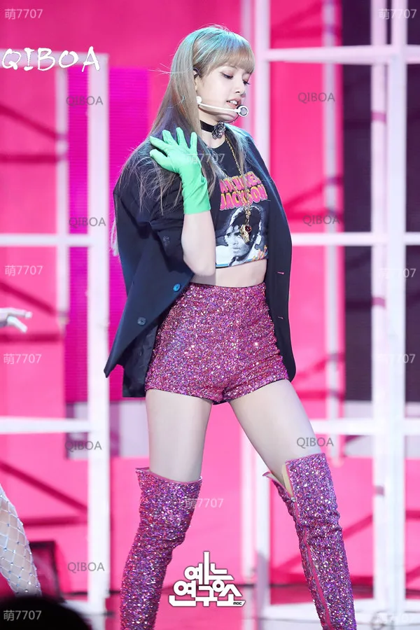 Kpop Blackpink Lisa сценическое шоу сексуальные летние повседневные хлопковые шорты с пайетками для женщин Корейская уличная мода шорты с высокой талией
