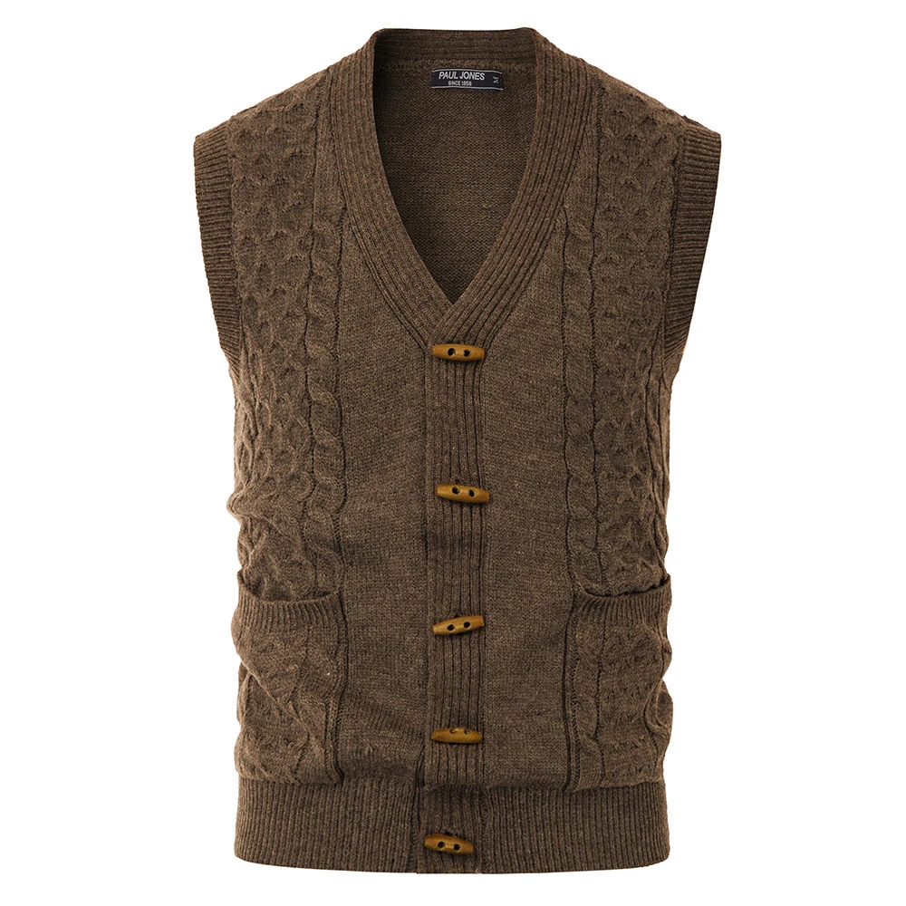 cable knit waistcoat