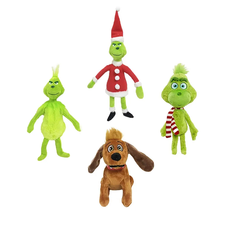 18-38 см Grinch рождественские подарки Grinch Who украли Рождественская Кукла Фильм Young Beans Плюшевые чучело куклы Животные коллекционные игрушки