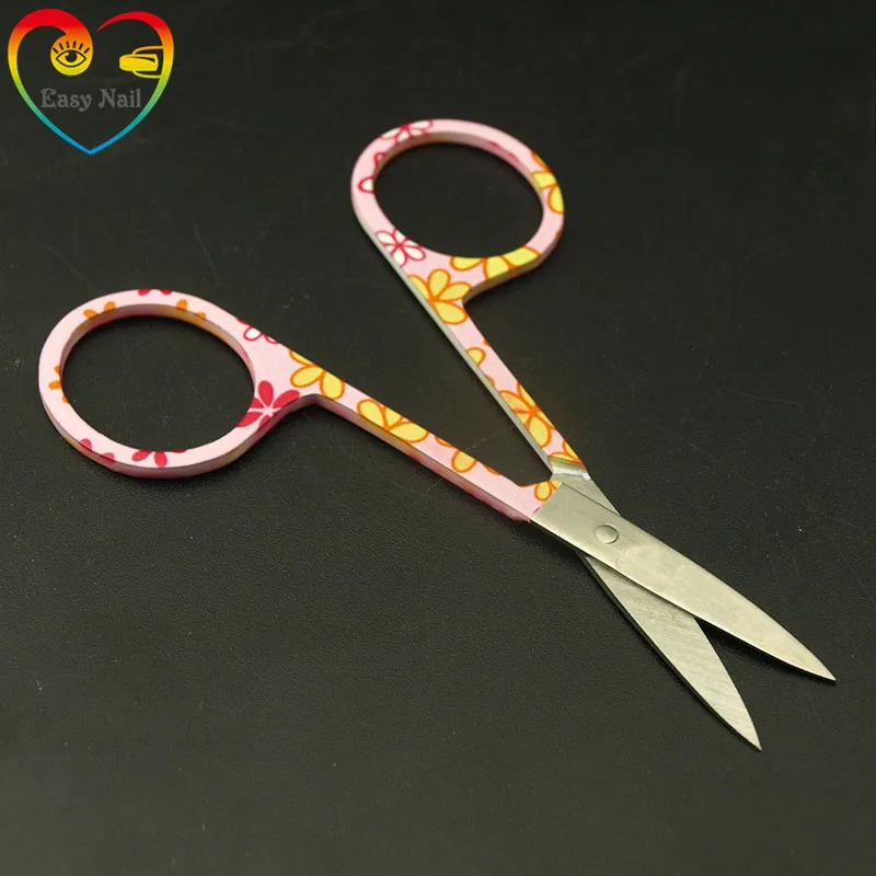 Easy Nail 2 шт Профессиональный розовый узор разные. Ножницы для ногтей маникюрные