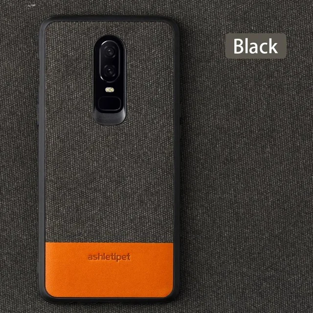 Мужской деловой Магнитный тканевый чехол для Oneplus 7 7T pro, полный защитный чехол, чехол для one plus 7 7t pro, чехол 6t 6 5t fundas - Цвет: Черный