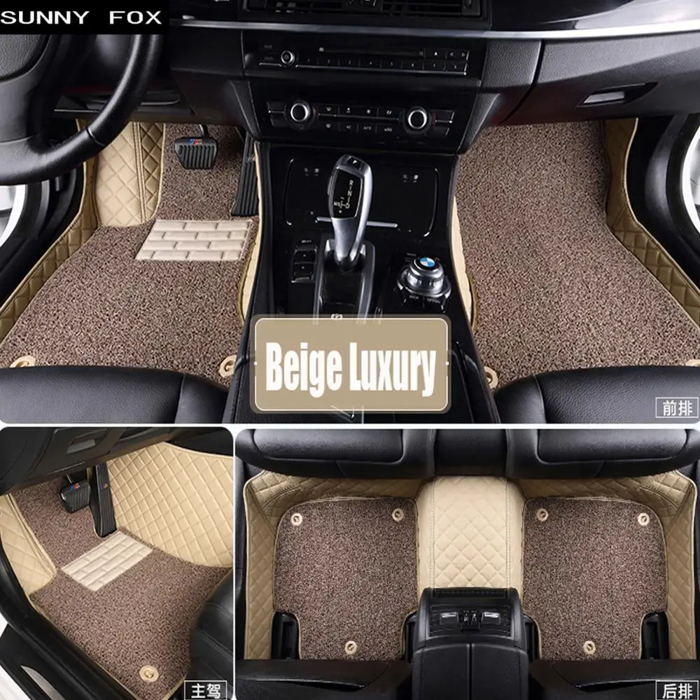 SUNNY FOX автомобильные коврики для Volkswagen Beetle СС EOS Golf Jetta Passat Tiguan Touareg 5D автостайлинг