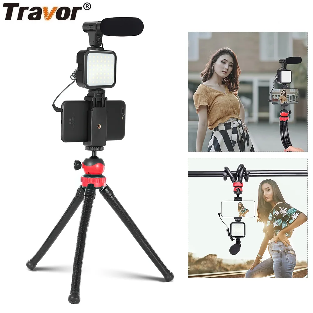Travor фотографического Камера Live комплект гибкий светодиодный светильник