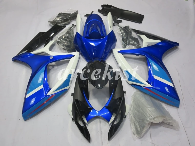 4 подарки ABS мотоцикл Полный обтекатели комплект подходит для Suzuki GSX-R 600 750 2006 2007 06 07 GSXR600 GSXR750 Пользовательские красный черный