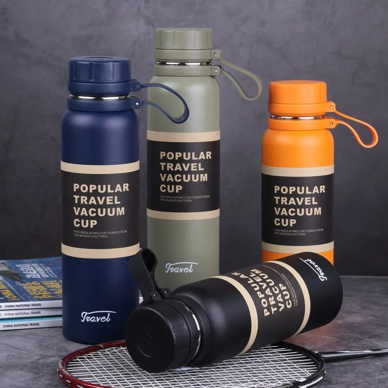 650/850/1100ml Stainless Steel Vacuum Flask Thermos Bicycle Water Bottle Outdoor Sport Travel Thermal Cup Large Capacity 2