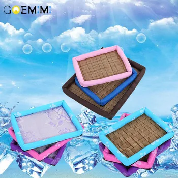 

Summer Cooling Pet Dog Mat Breathable Dog Sleeping Mats For Dogs Cats Pet Kennel Top Quality Cool Cold Silk Bed For Dog