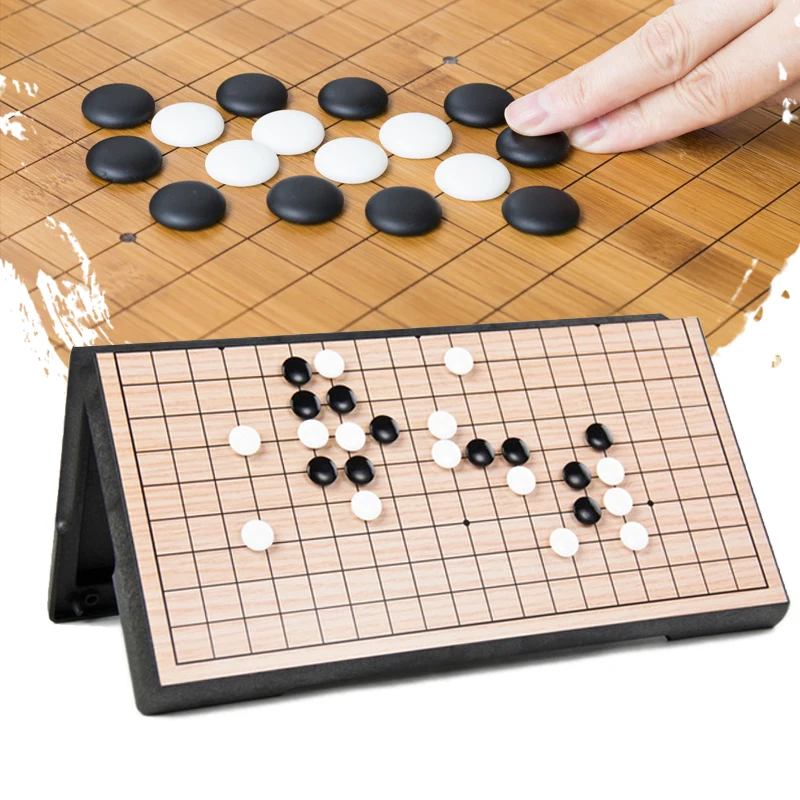 Китайский Старый Настольная игра Checker складной стол Магнитный Go шахматы портативный подарок высокое качество