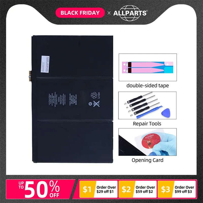 

Battery for iPad 3 Battery A1389 11560mAh Full Capacity For iPad 4 Battery