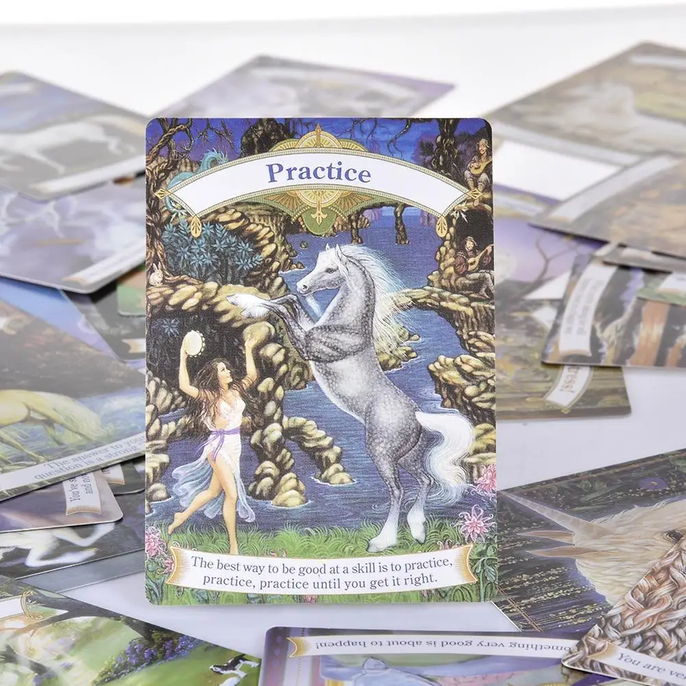 44 волшебных единорога Oracle карты Таро игра для личного пользования настольные