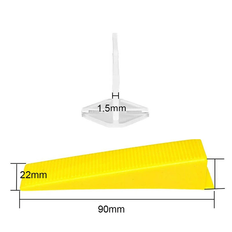 100 шт. Выравнивание Уровня стены плитки для плитки клинья плитки напольное покрытие инструмент Пластиковые Плоские керамические выравнивающие напольные строительные клинья