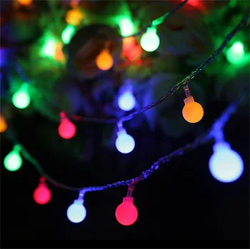 

New 10M Fairy Garland LED Ball String Lights Outdoor Waterproof Light String For Christmas Tree Wedding Home Indoor Decoration
