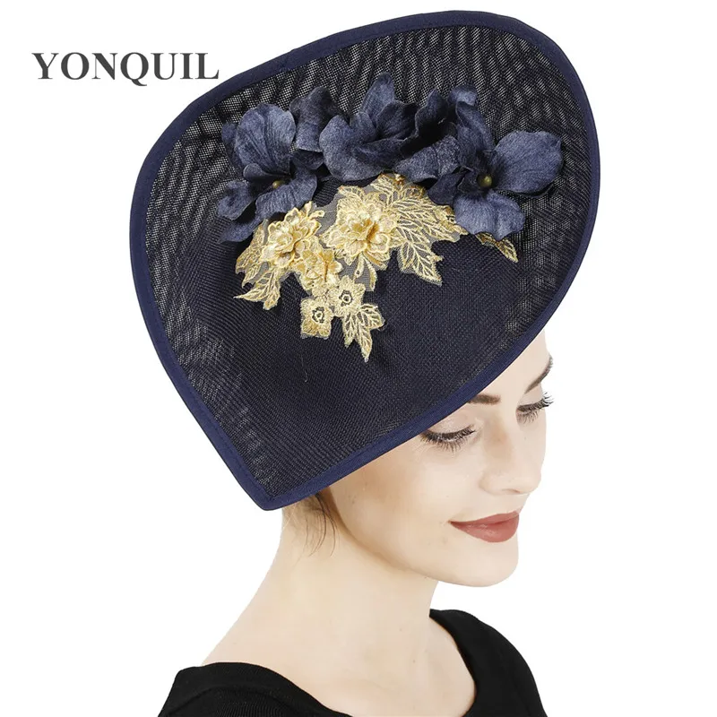 Женская винтажная шляпка с цветами Шляпка из сетчатой ткани Коктейльные