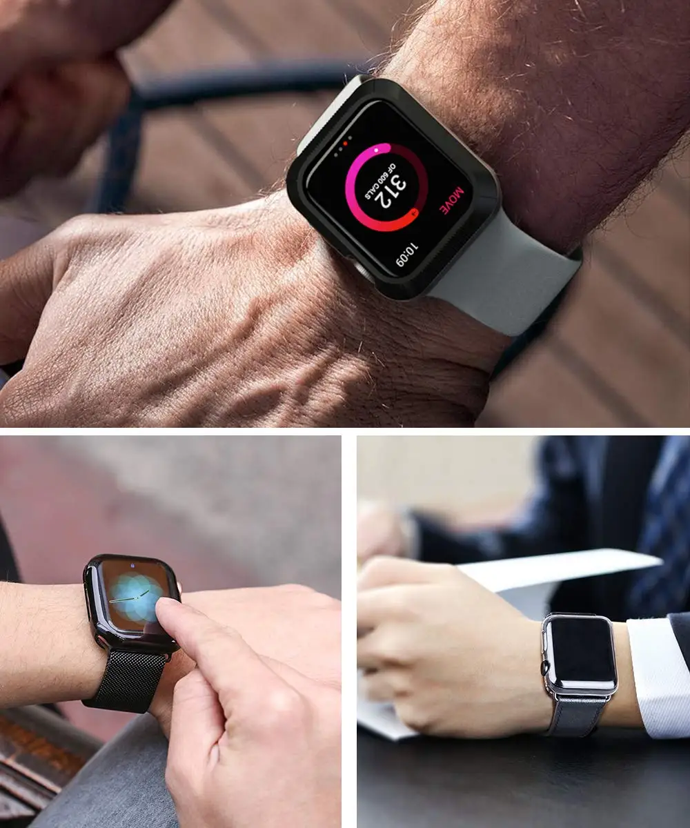 Чехол для Apple Watch Band 5 4 3 42 мм 38 Appel Iwatch 2 1 44 мм/40 Защитная крышка экрана|Ремешки часов|