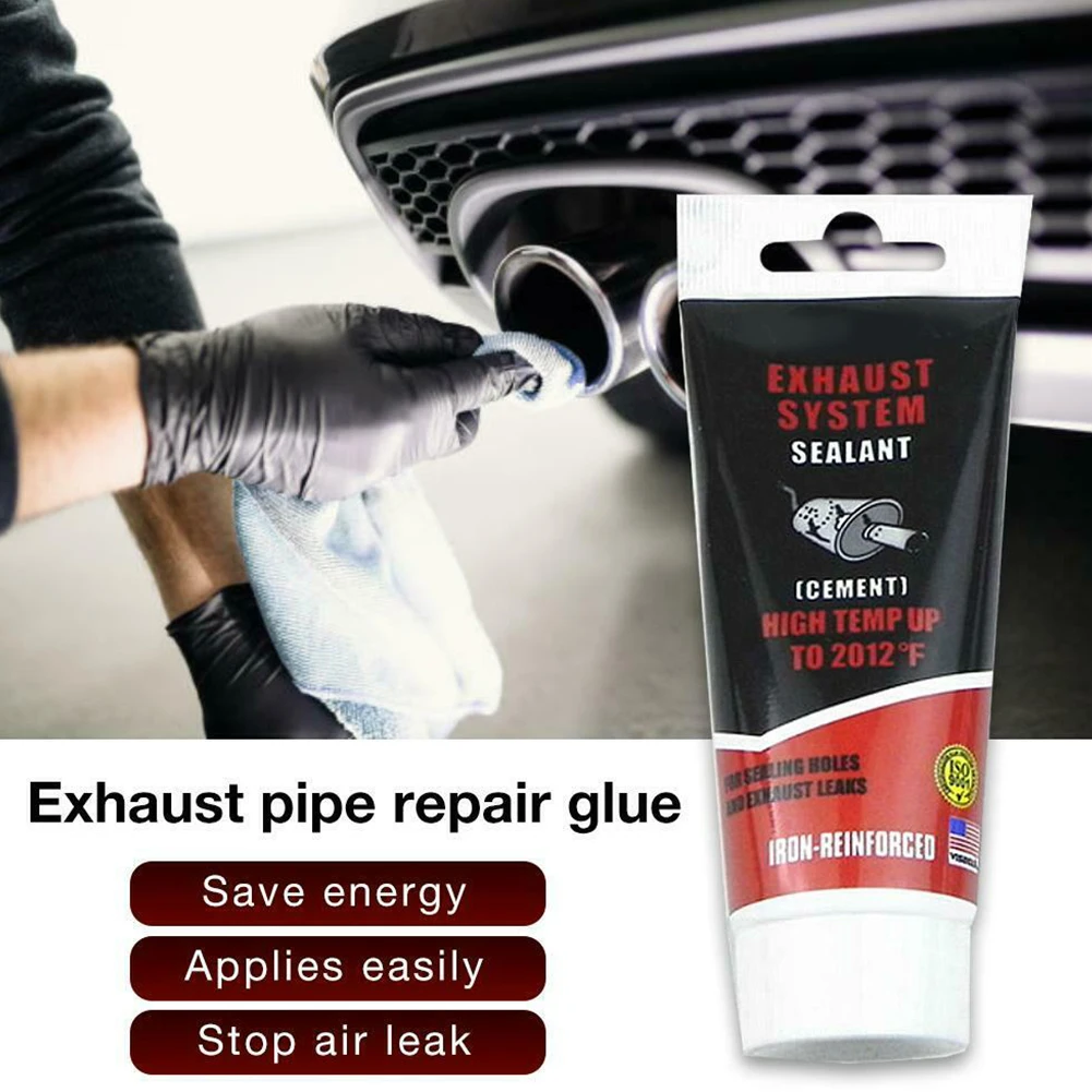 

75g Muffler Exhaust Pipe Accessories High Temperature Car Repair Easy Apply Convertor Maintain Tool Automobile Fireproof Sealant