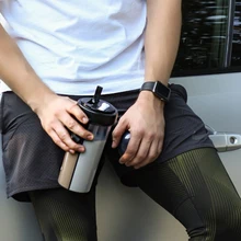 Силиконовая ручка прочная соломенная чашка для воды двойная чашка для питья противоскользящая герметичная двухцветная насадка для отдыха на открытом воздухе