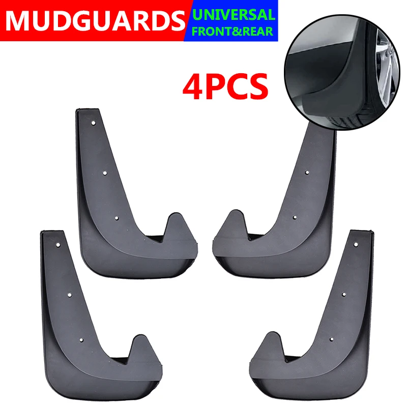 4 шт. Универсальные Брызговики передние и задние для Renault Megane Captur Clio Kwid Kadjar Fluence Symbol