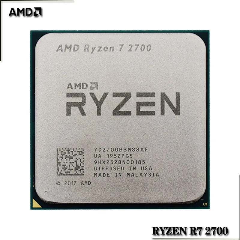 Процессор AMD Ryzen 7 2700 3 2 ГГц Восьмиядерный шестнадцать потоков 16 Мб 65 Вт разъем