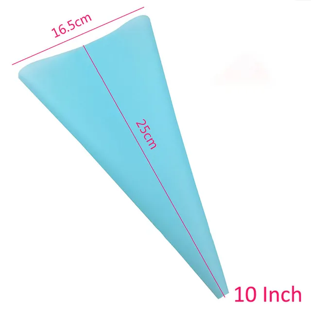 4Pcs/1Pcs Kitchen Gadgets Cream Pastry Bag Baking Accessories DIY Cake Decorating Food Grade EVA/TPU Reusable Piping Bags 1 pc of blue10inch