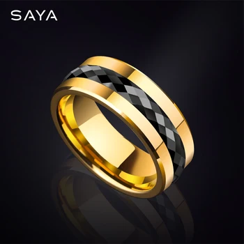 

8mm Width Tungsten Ring for Engagement Wedding Rings Band Men Jewelry Rotated Freely Part, Free Shipping, Customized