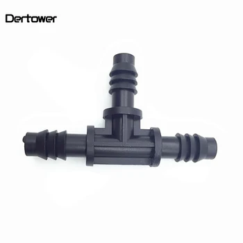 

11mm Barbed Tee Three Way Garden Water Connectors For DN 16 Pipe Home Garden Irrigation Watering System Connection Joints 5 Pcs