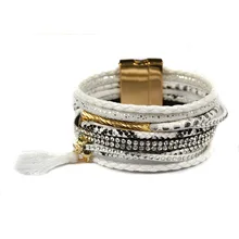 Бразильские браслеты для женщин магнитные браслеты браслет дружбы Pulseras ювелирные изделия Bijoux повязка на руку в богемском стиле браслет