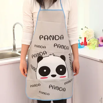 

Cartoon Aprons Kitty Dora Bib Apron Cartoon Long Sleeve Cuff Waterproof Aprons Gowns Suits For Women Kitchen Apron