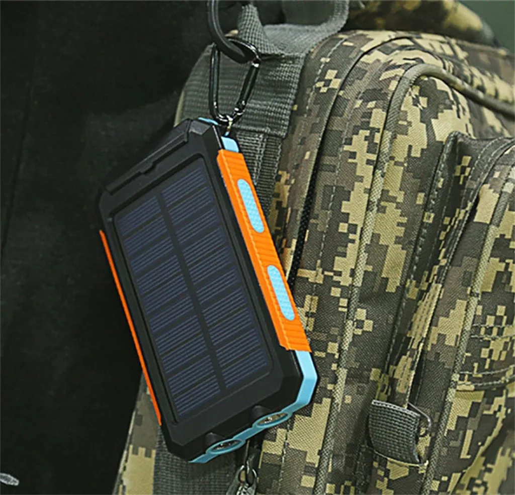 Горячий водонепроницаемый двойной USB портативный 8000mAh Солнечное зарядное устройство для телефона Носимых устройств поддержка прямой доставки