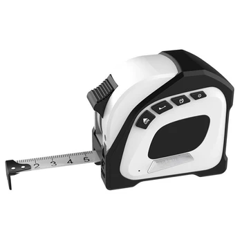 

2 in 1 Laser Distance Measuring Tape 40M Laser Rangefinder + 5M Tape Measure Area Volume Smart Steel Coil Ruler