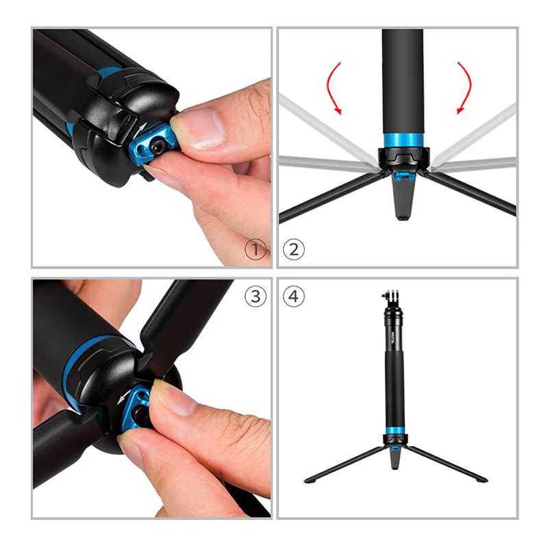 Выдвижной Штатив ручной монопод для DJI Osmo Xiaomi Yi 4k 2 GoPro 7 6 5 4 Мобильный телефон