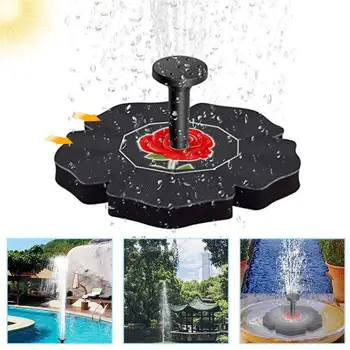 

Solar Power Rose Bath Fountain Pump Brushless Pump for Garden Patio Watering