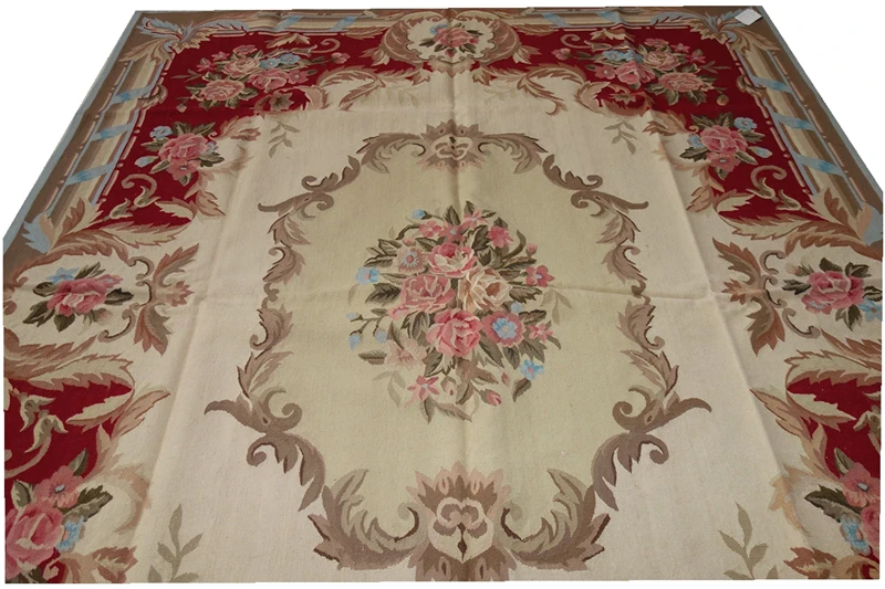 Французские ковры aubusson bs006 6x9 6 8x10 5 метров большой Burgandy Бежевый Гостиная прекрасный Декор комнаты gc8aubyg13