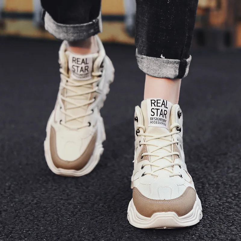 

Martin Boots Men's British-Style MEN'S SHOES High Shoes Autumn 2019 New Style Worker Boot Versatile Mid-top Boots Men's Trendy S