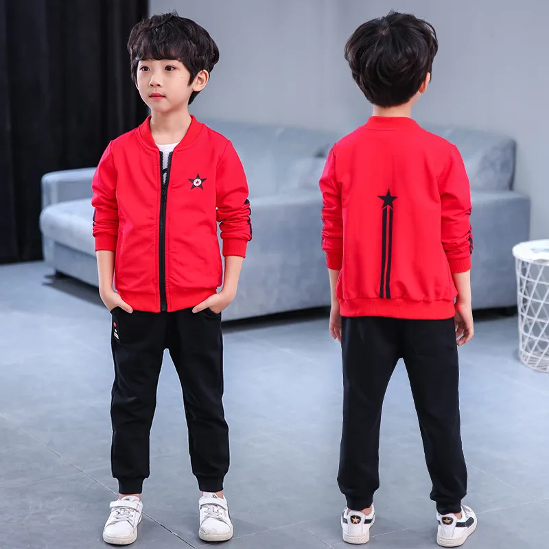 

Childrenswear BOY'S Spring Handsome Set 2019 New Style Children Spring And Autumn Two-Piece Set Boy Sports Korean-style Fashion